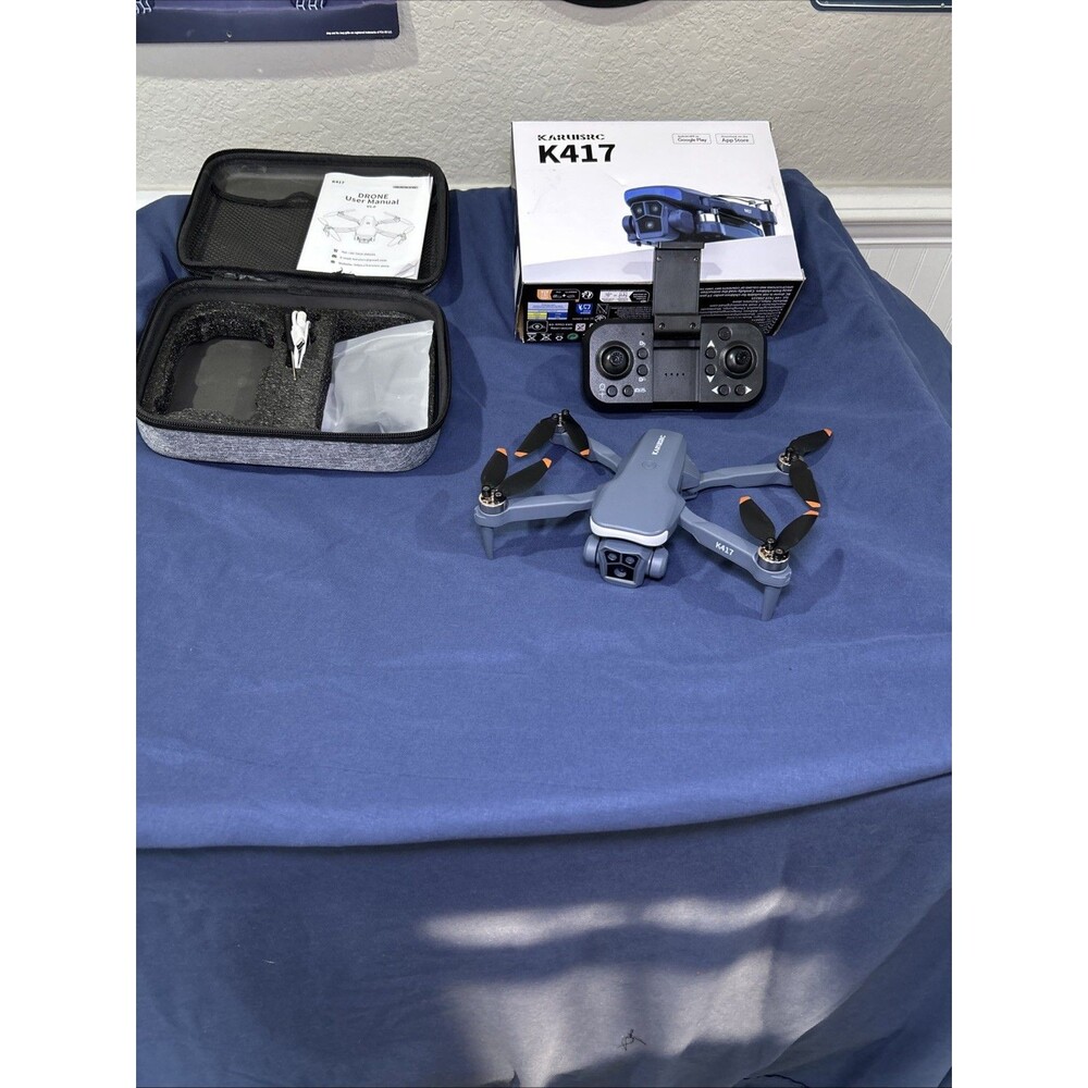 K417 Drone with 2 Cameras 1080P HD 90°Electric Adjustable FPV Drone Transmi